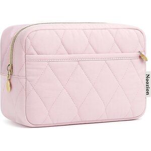 Makeup Bag Travel Toiletry Bag, Puffy Padded Cosmetic Bag for Women, Makeup Orga